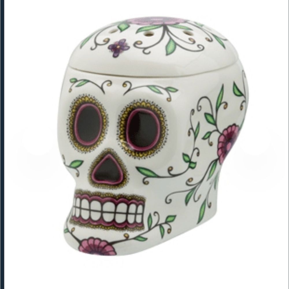 Scentsy Calavera Sugar Skull Día De Los Muertos Full Size Warmer Retired - Picture 9 of 13